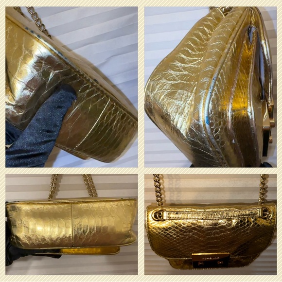 MICHAEL KORS GOLD METALLIC CROSSBODY. EUC RETAILED $358 - Picture 11 of 15